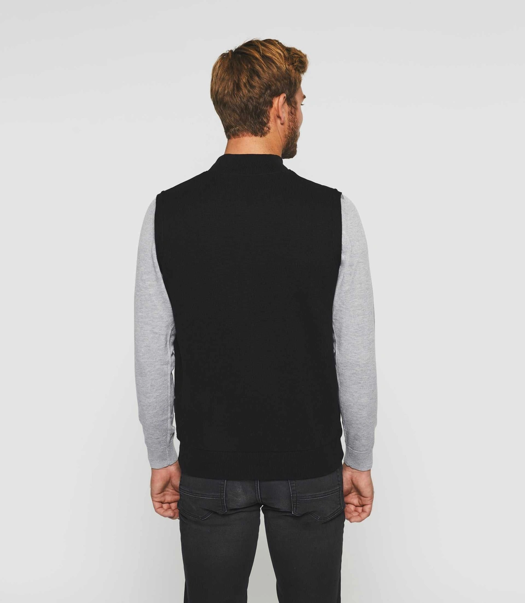 IZAC - Veste zippée sans manches noire ''Swdjibrill''