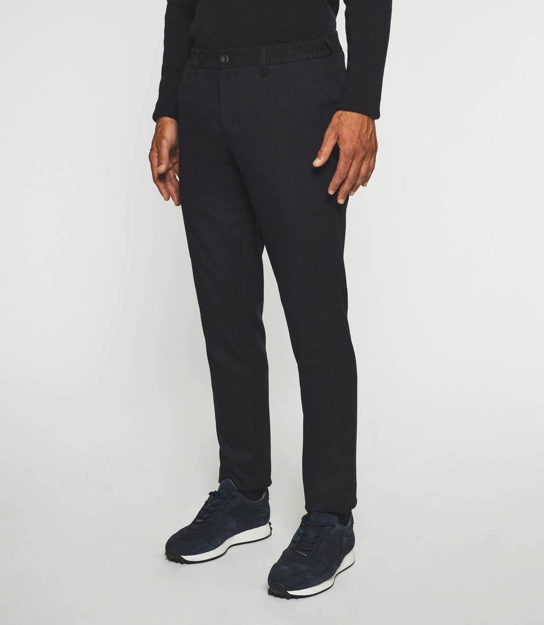 IZAC - Pantalon chino taille élastique marine VAMBO - 2