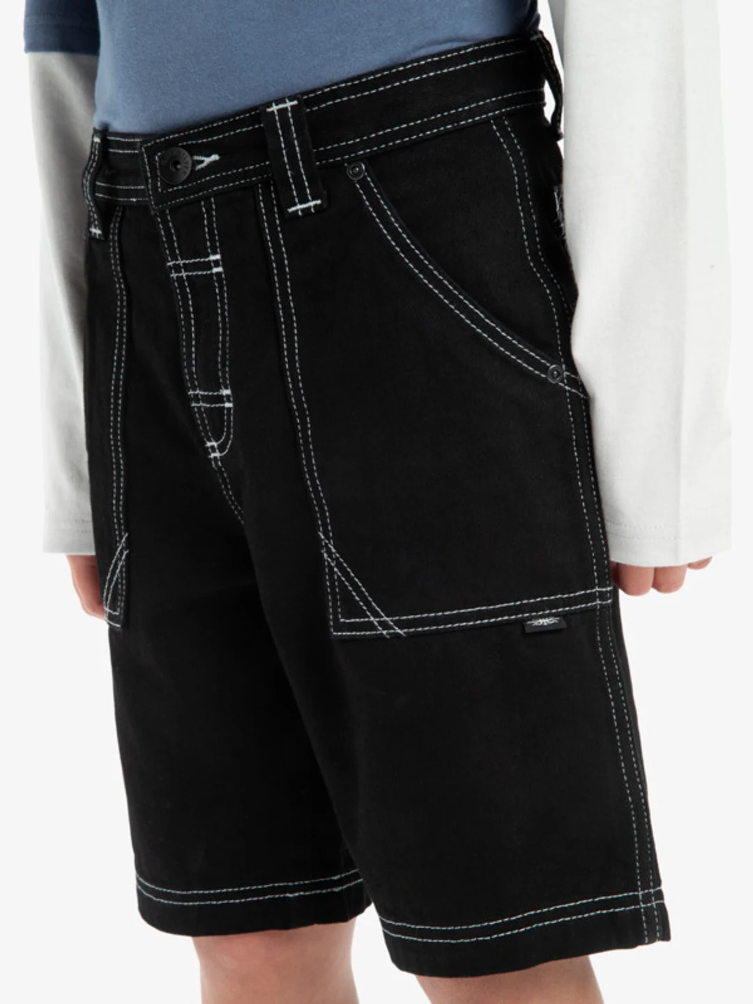 Mercury Denim - Short cargo pour Garçon 8-16 Noir