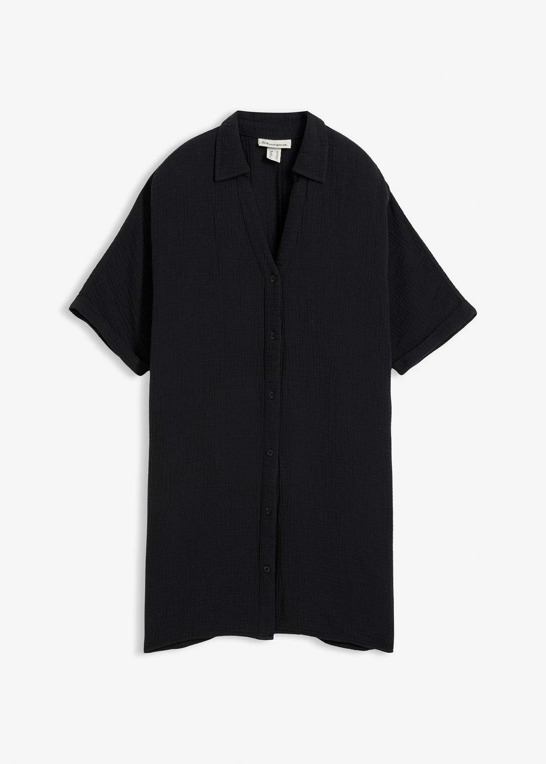 Chemisier long, oversize et doux en gaze de coton