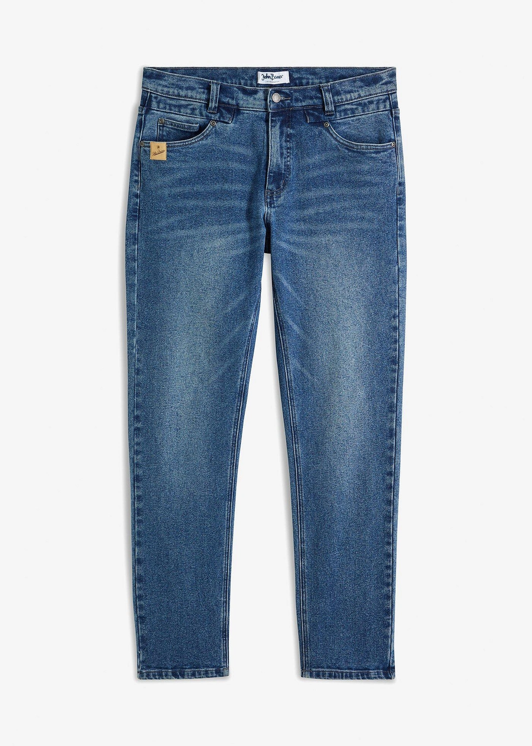 Jean droit extensible en denim épais, Regular