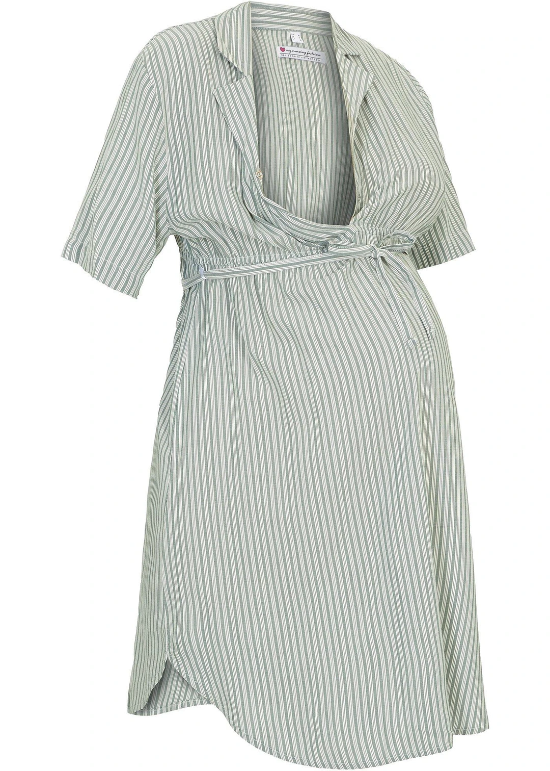 Robe-chemise de grossesse et d’allaitement en viscose fluide