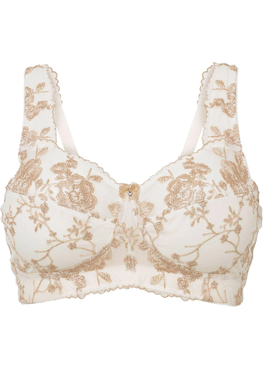 Soutien-gorge grand maintien sans armatures, bretelles rembourrées