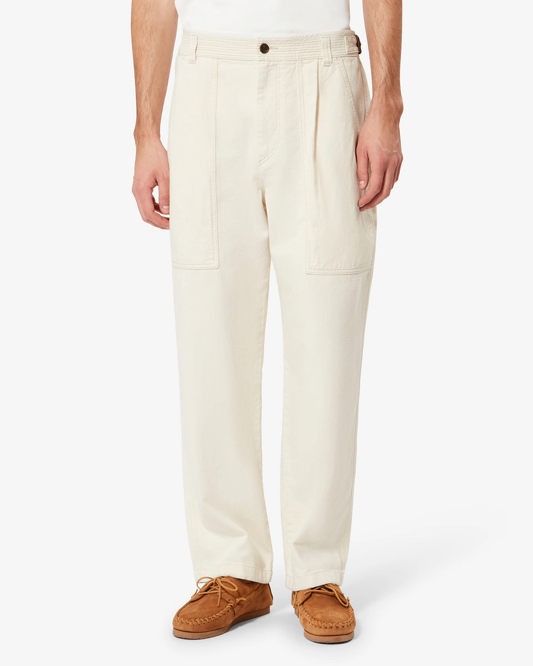 Pantalon Ilyan - Homme - Écru - Taille 44 - 5