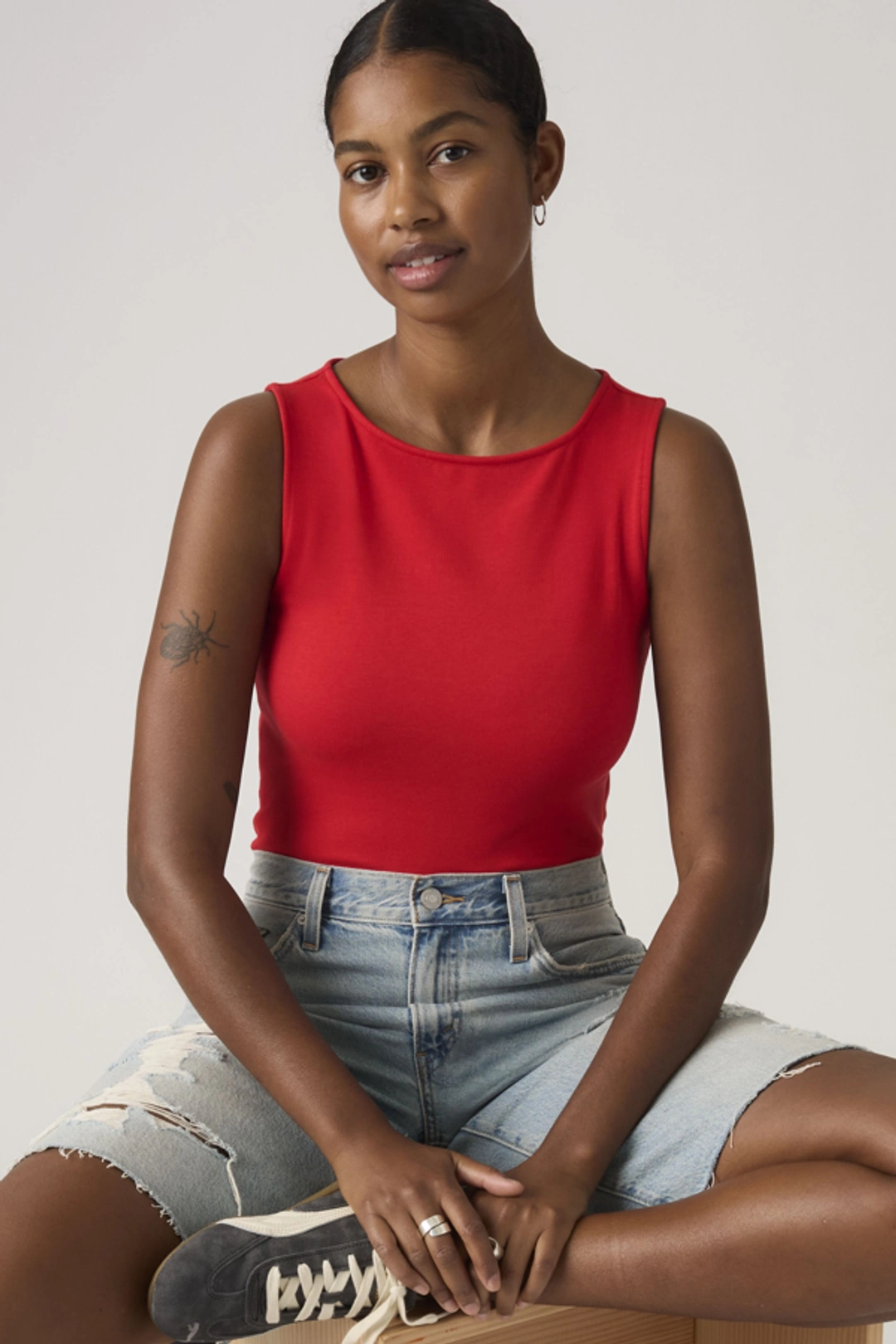 Levi's Haut Encolure Bateau Blair - Femme - Blanc / Bright White - XS - 2