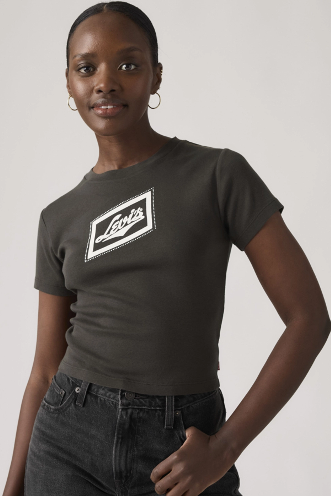 Levi's T Shirt Graphique Essential Sporty - Femme - Noir / Pirate Black - XS