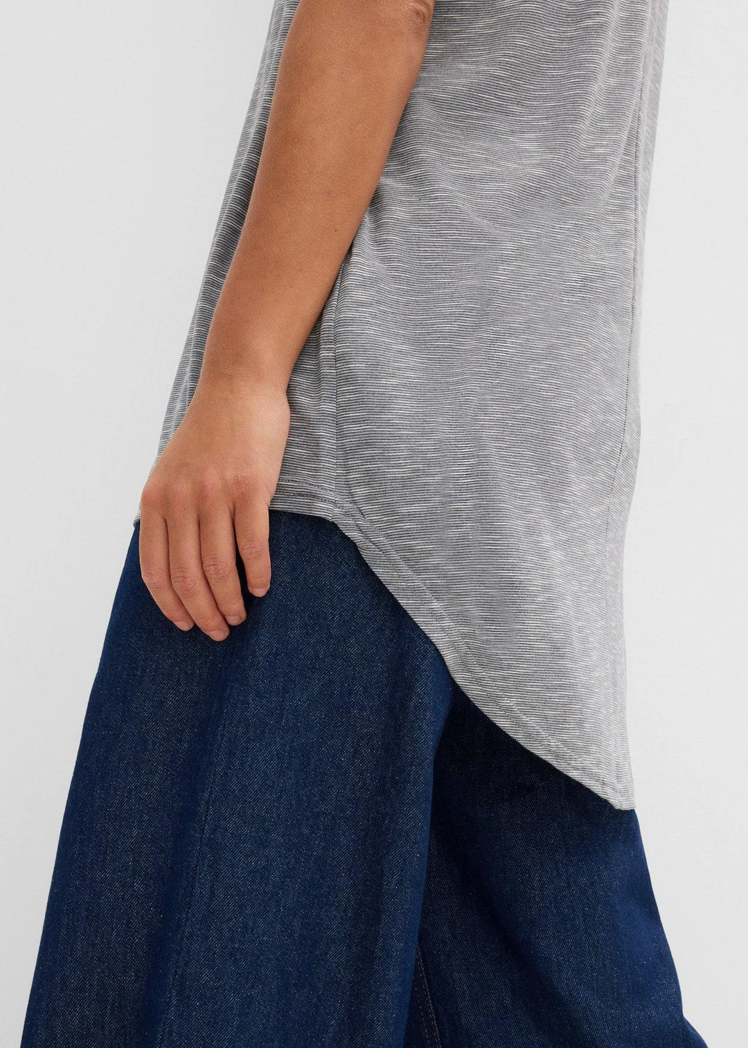 T-shirt long en viscose mélangée - 3