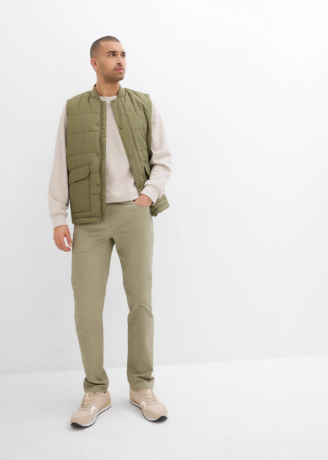 Pantalon jogger droit et extensible, regular - 2