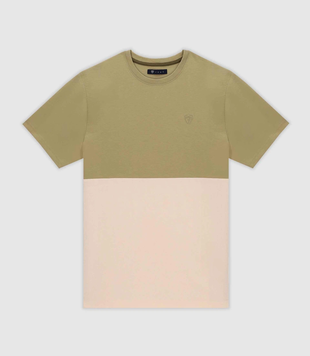 IZAC - T-shirt en coton kaki