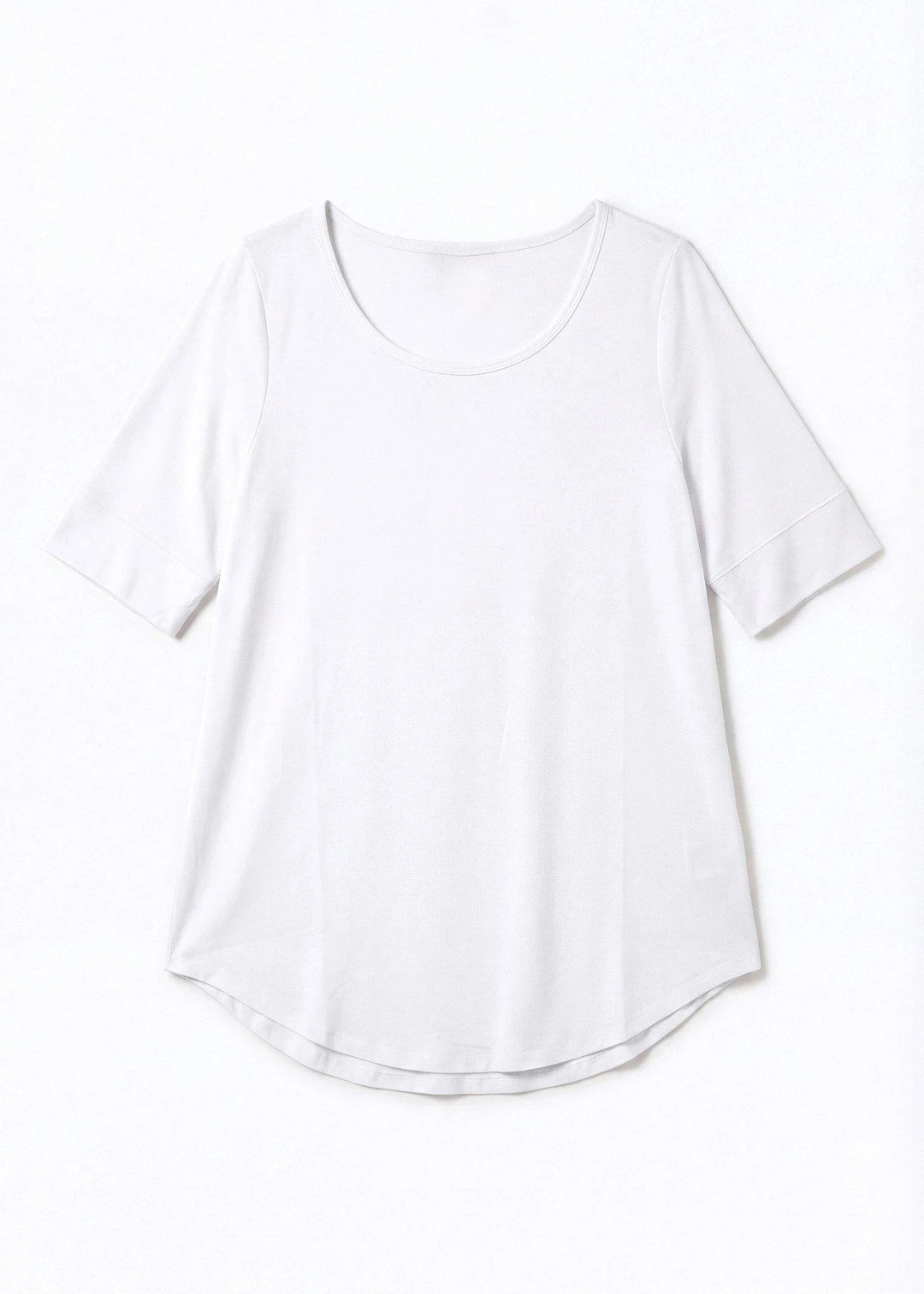 T-shirt long et doux en viscose