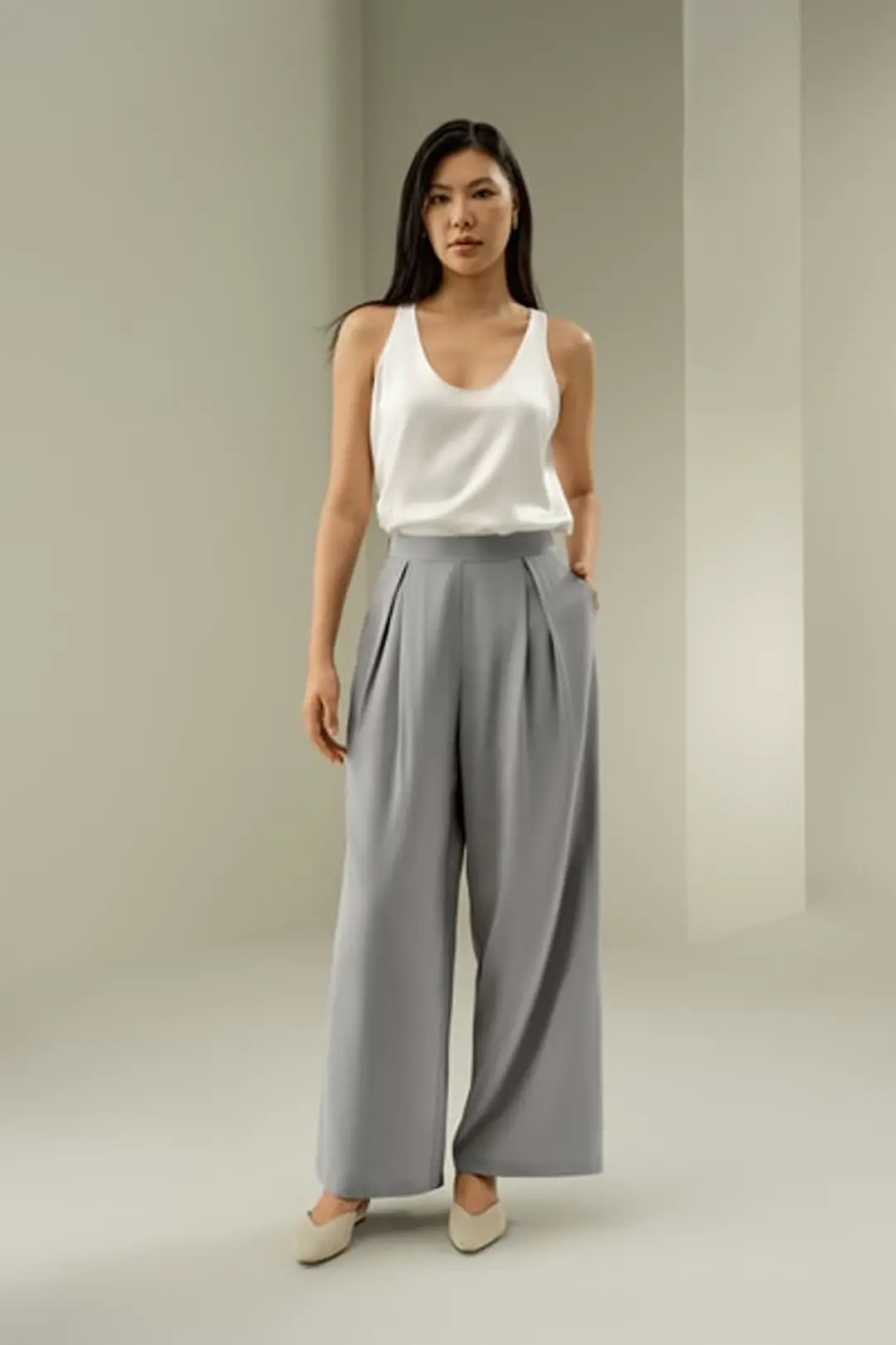 LILYSILK Pantalon Gaucho Soie Femme Noir 46 - 18 Momme, Fluide et Élégant