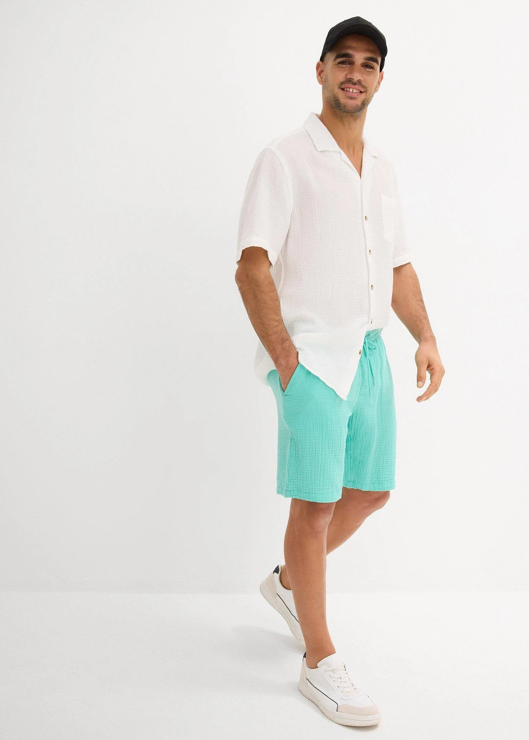 Short en gaze 100% coton, Regular - 2