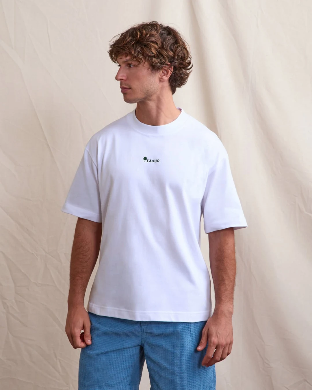 T-shirt broderie faguo vert menthe - YELLOWSTONE