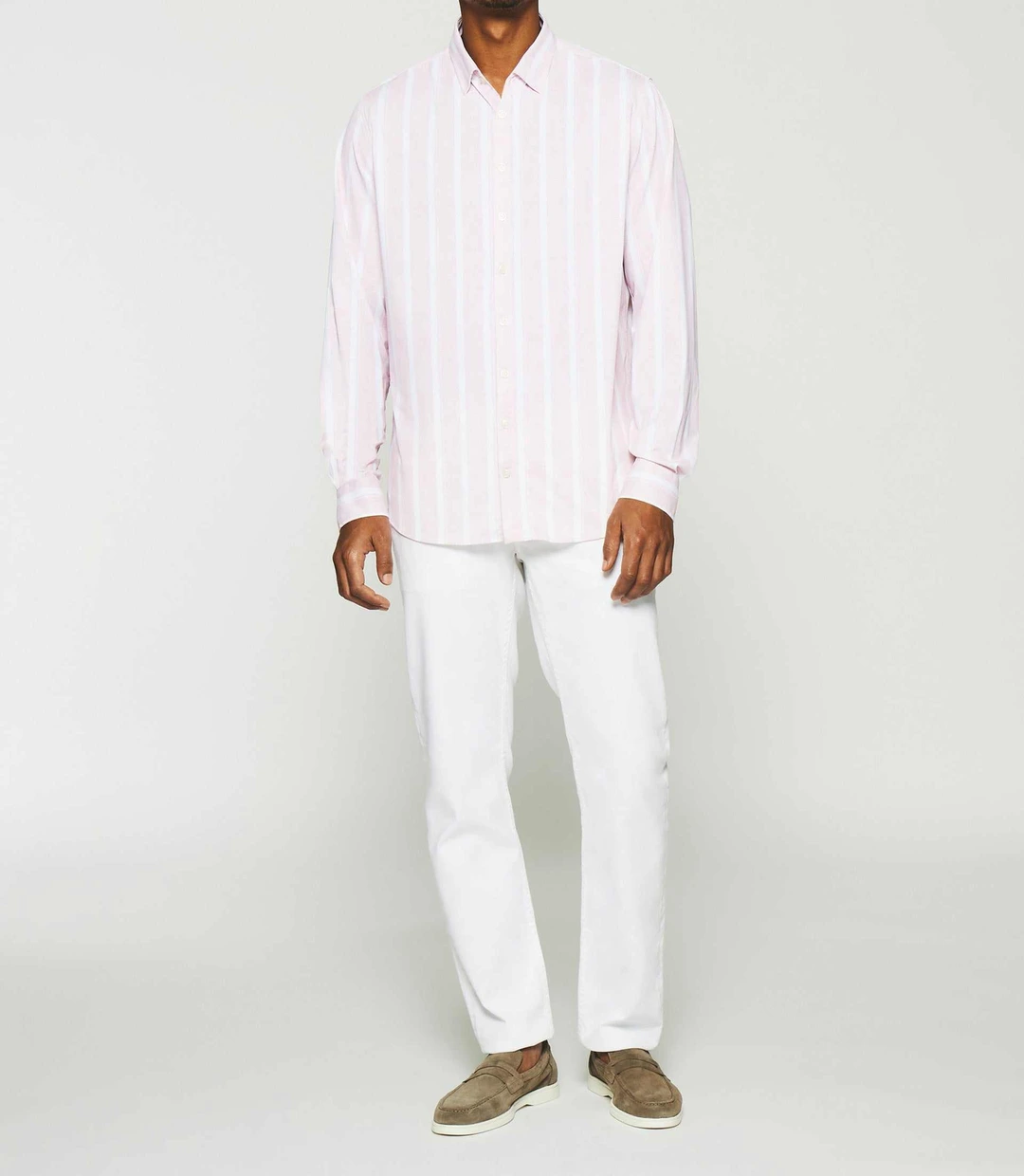 IZAC - Chemise à rayures rose KYLE