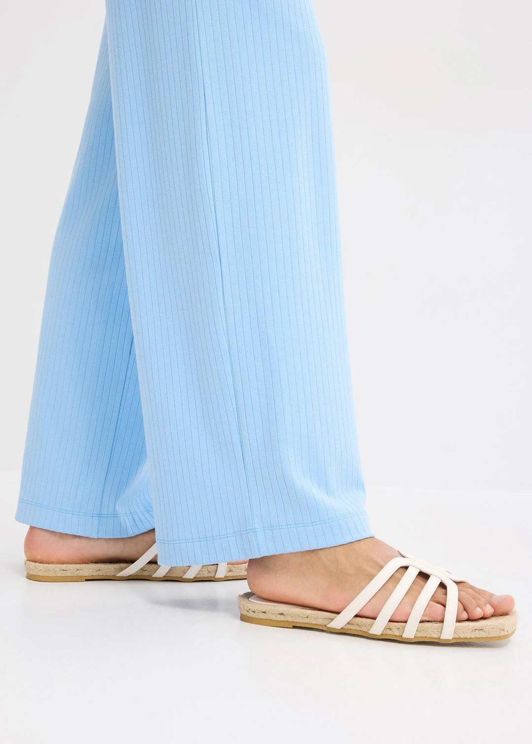 Pantalon palazzo à taille élastiquée - 3