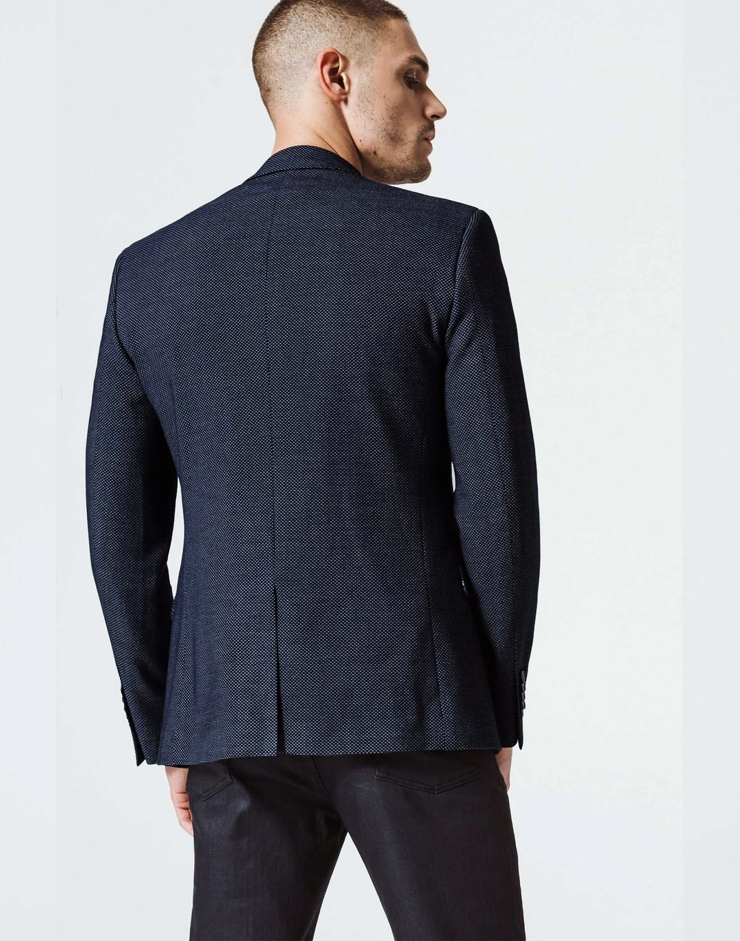 IZAC - Veste Casual Navy Fantaisie