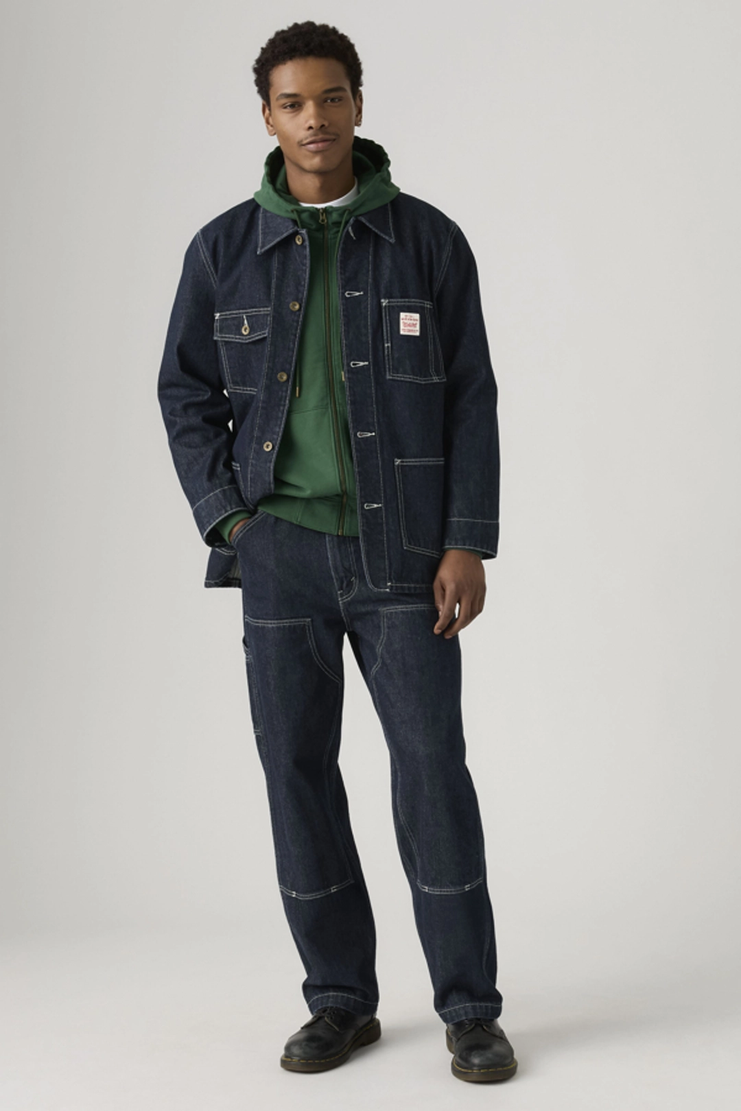 Levi's Pantalon 568 Loose Straight Double Knee Carpenter - Homme - Beige / Tiger's Eye Canvas - 36X34