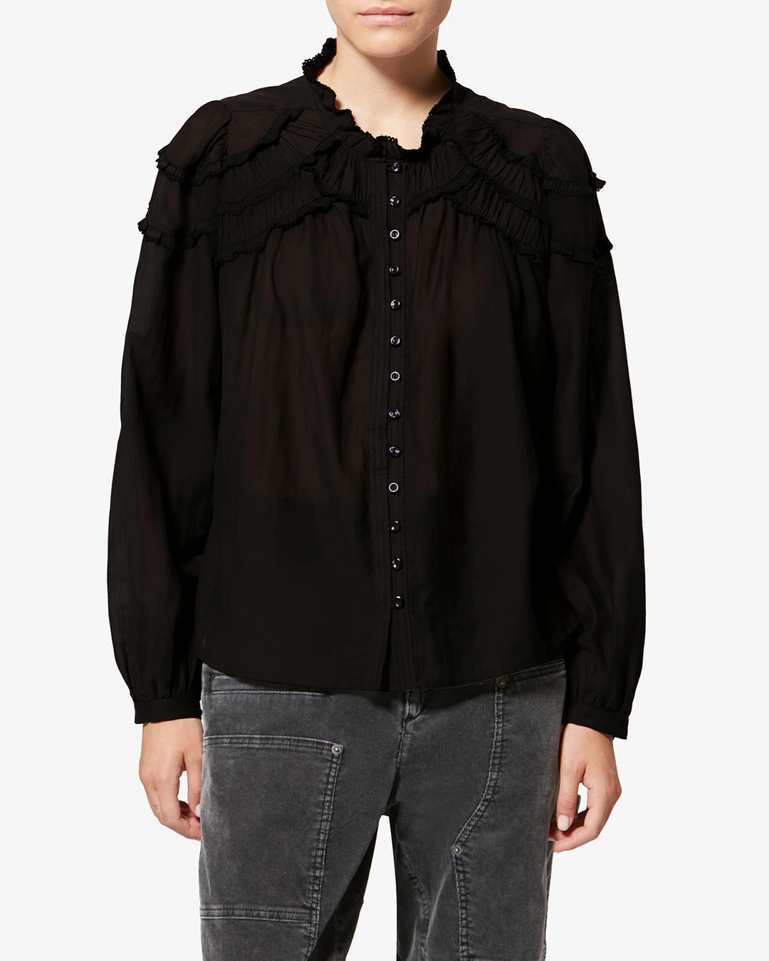 Blouse Christa - Femme - Noir - Taille 42 - Marant Étoile - 6