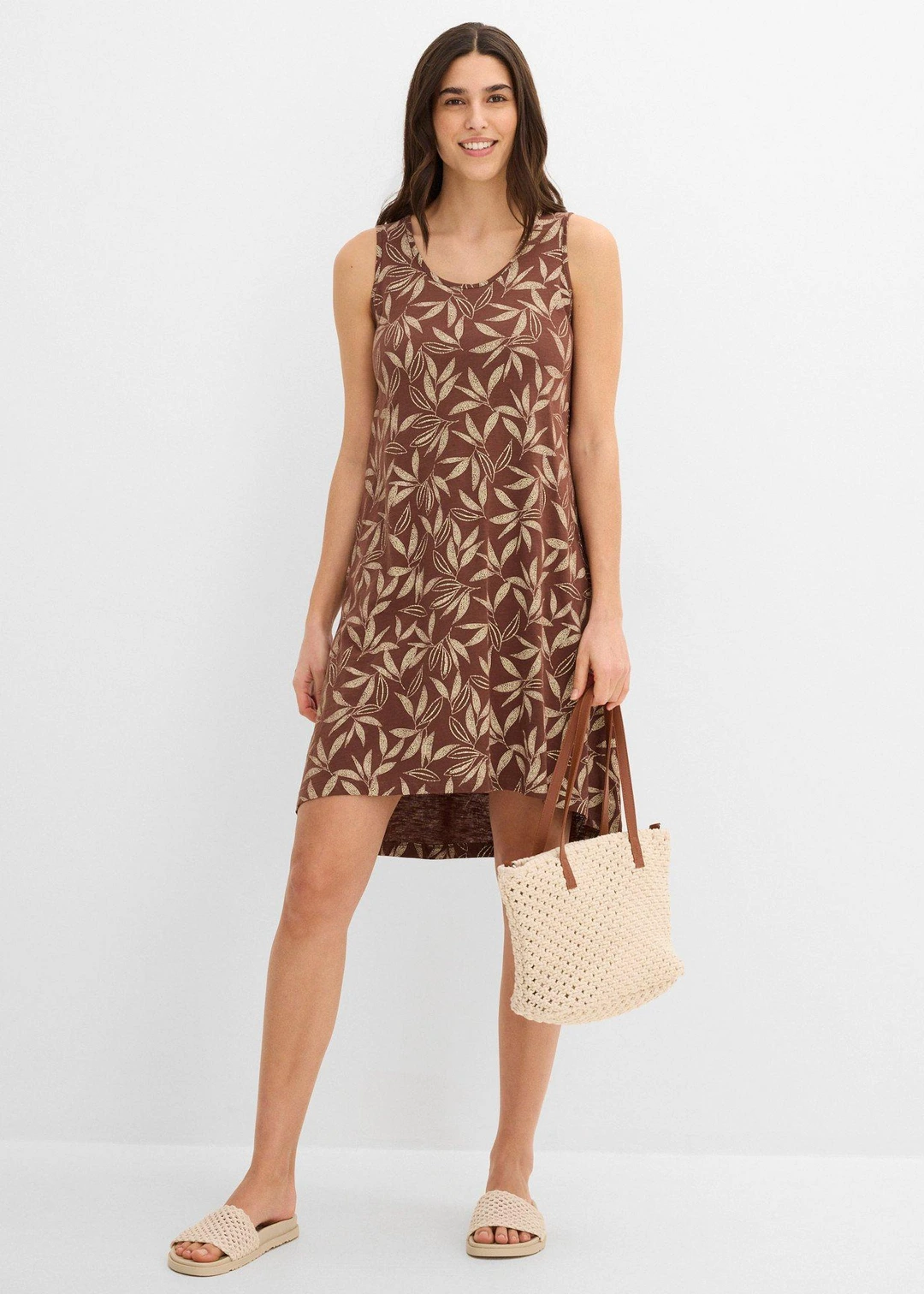 Robe débardeur en coton