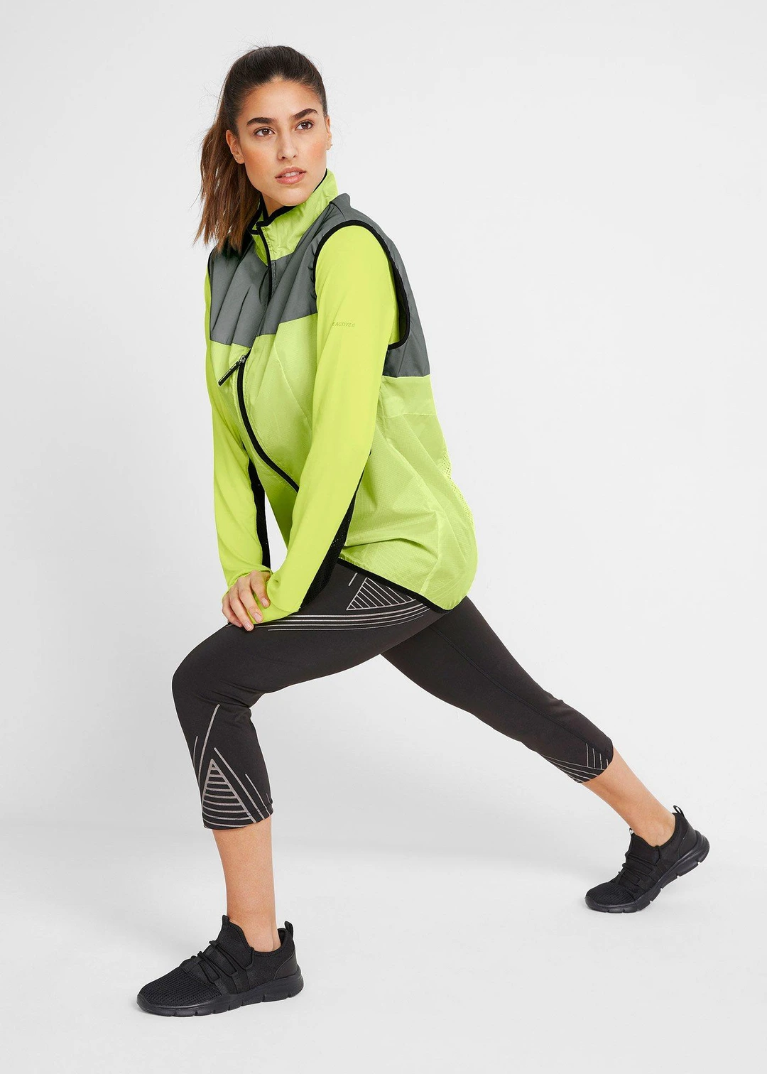 Legging de sport avec poche, longueur 3/4