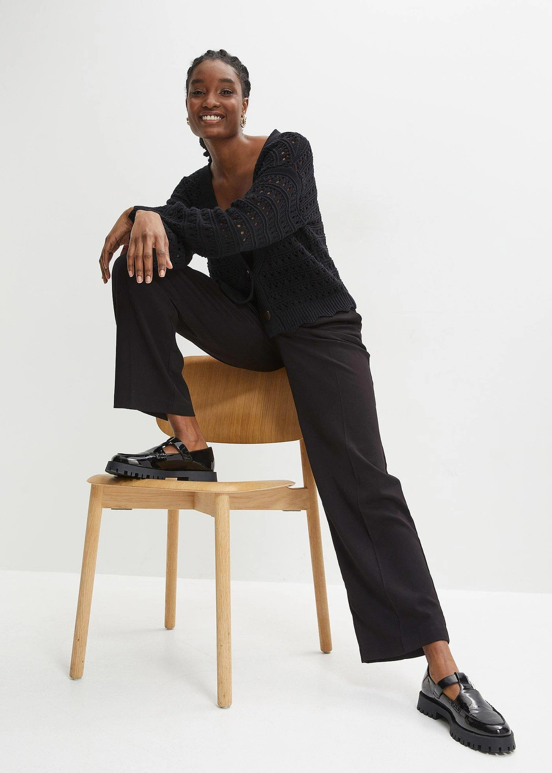 Cardigan ajouré 100% coton - 2