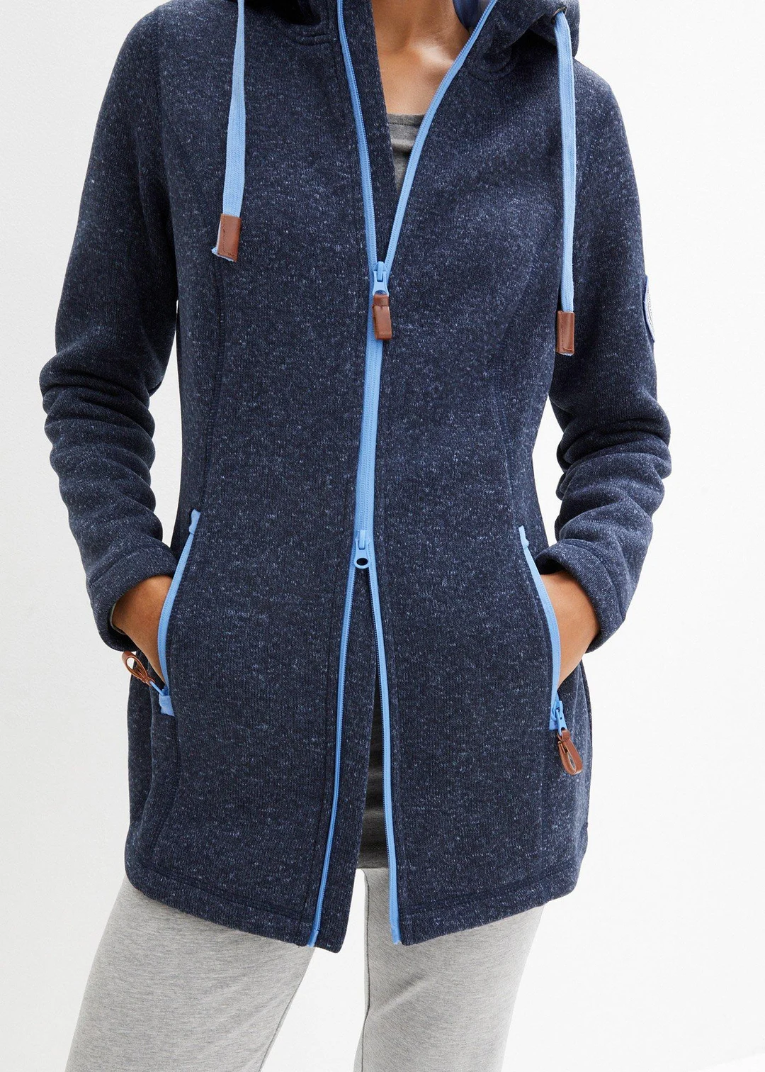 Veste en polaire tricoté à capuche - 3