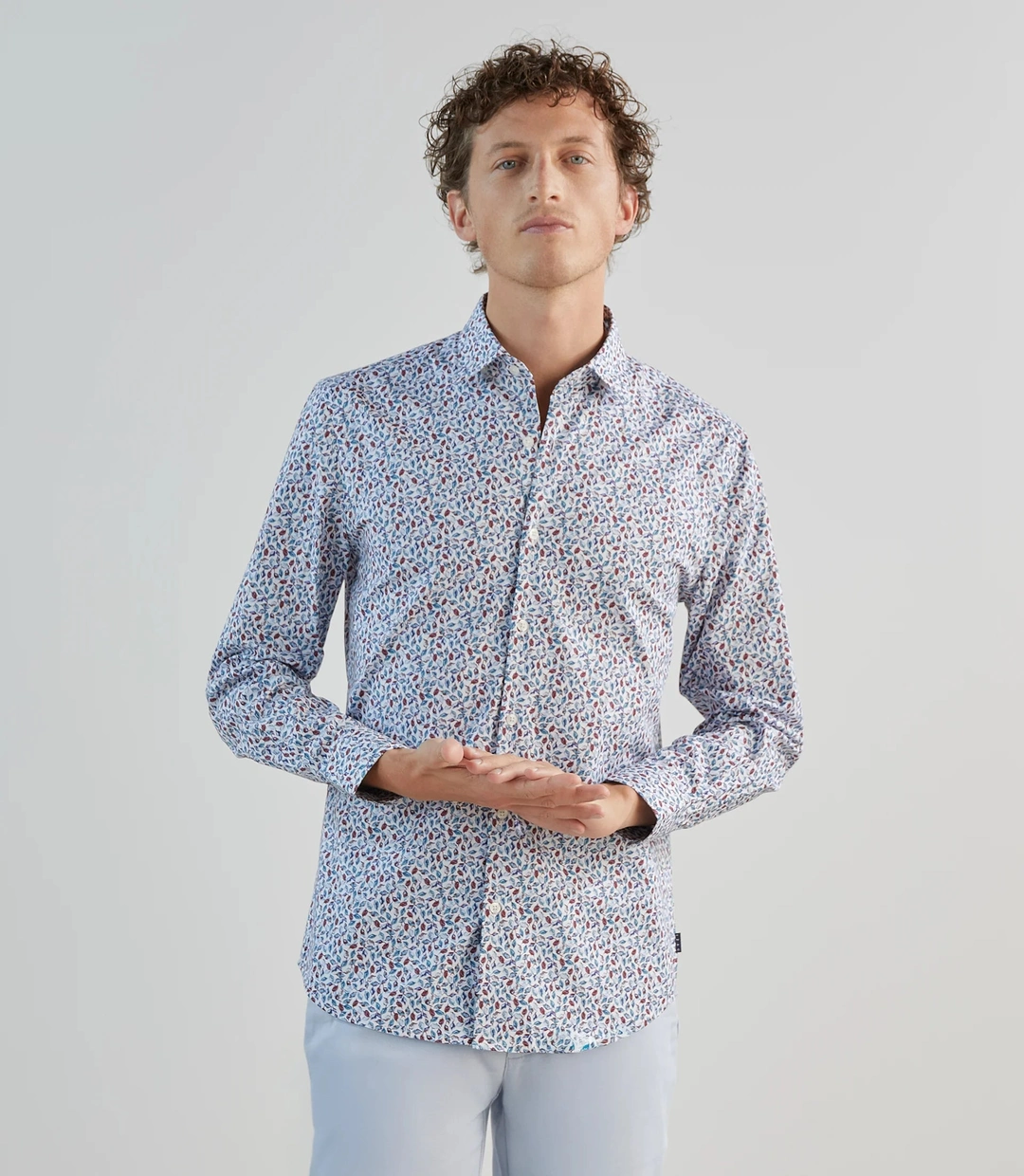 IZAC - Chemise fantaisie bordeaux