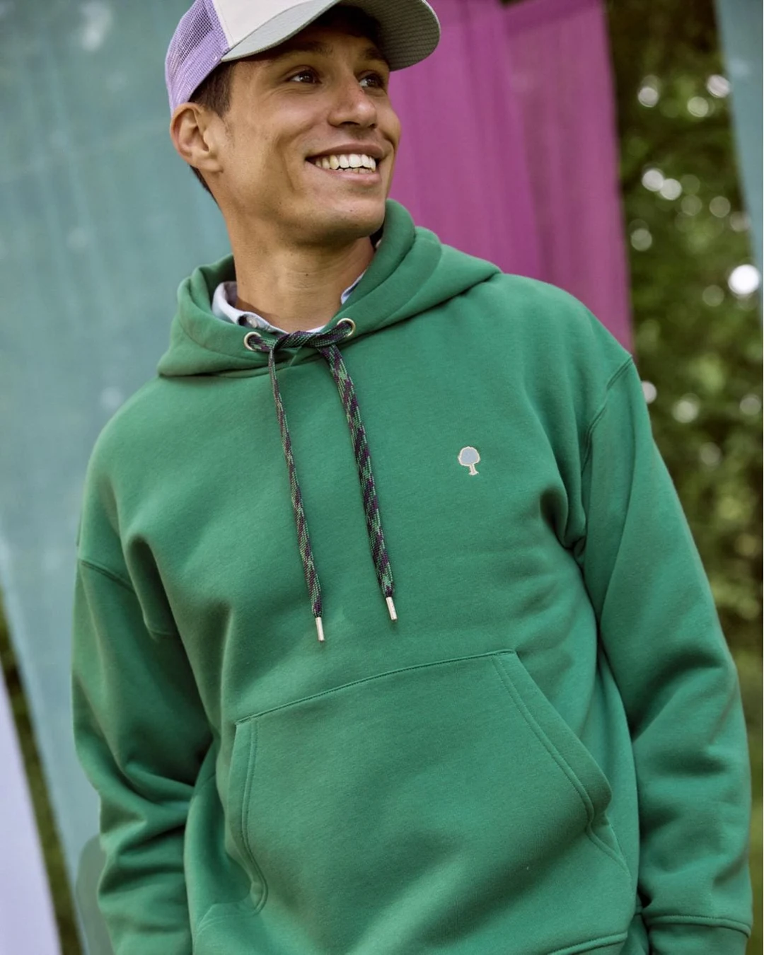 Sweat à capuche vert émeraude - DIRAC OS