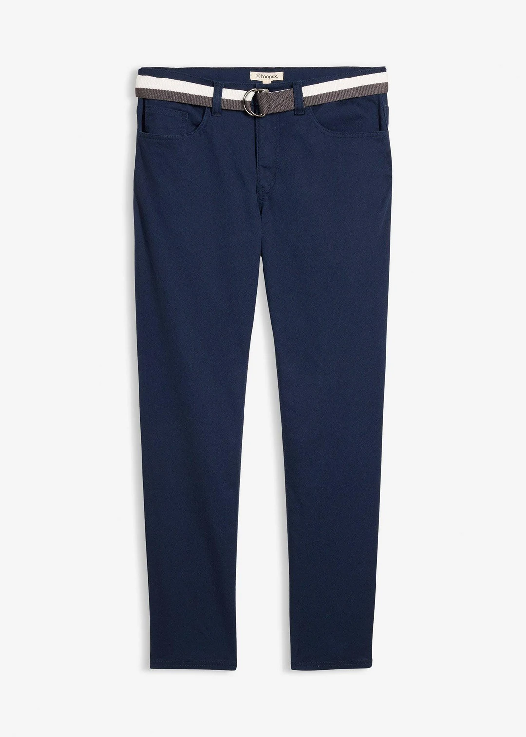 Pantalon extensible regular avec ceinture, droit