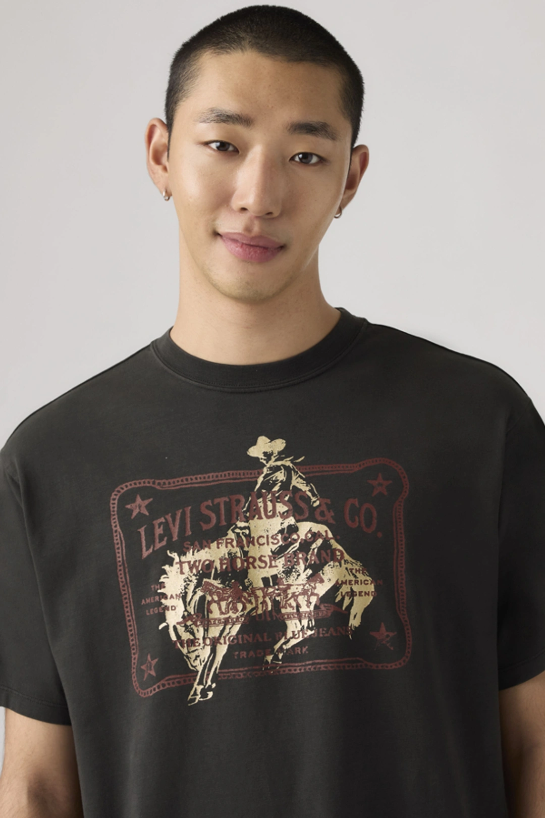 Levi's T Shirt Graphique Vintage - Homme - Noir / Jet Black - 2XL - 2