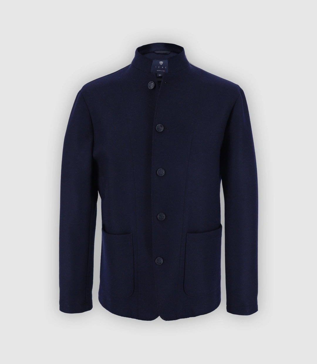 IZAC - Veste col mao marine