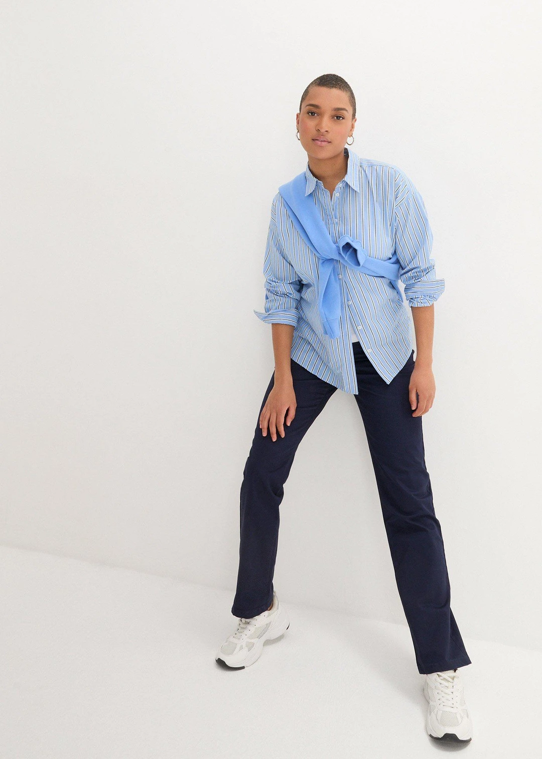 Pantalon à enfiler avec taille confortable, Straight - 2