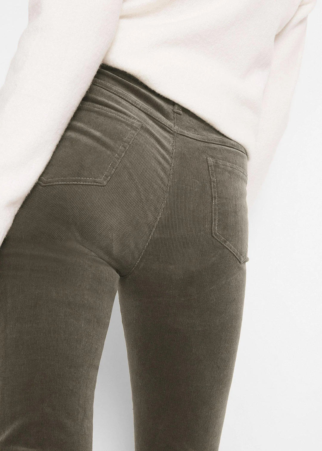 Pantalon extensible en velours côtelé - 3