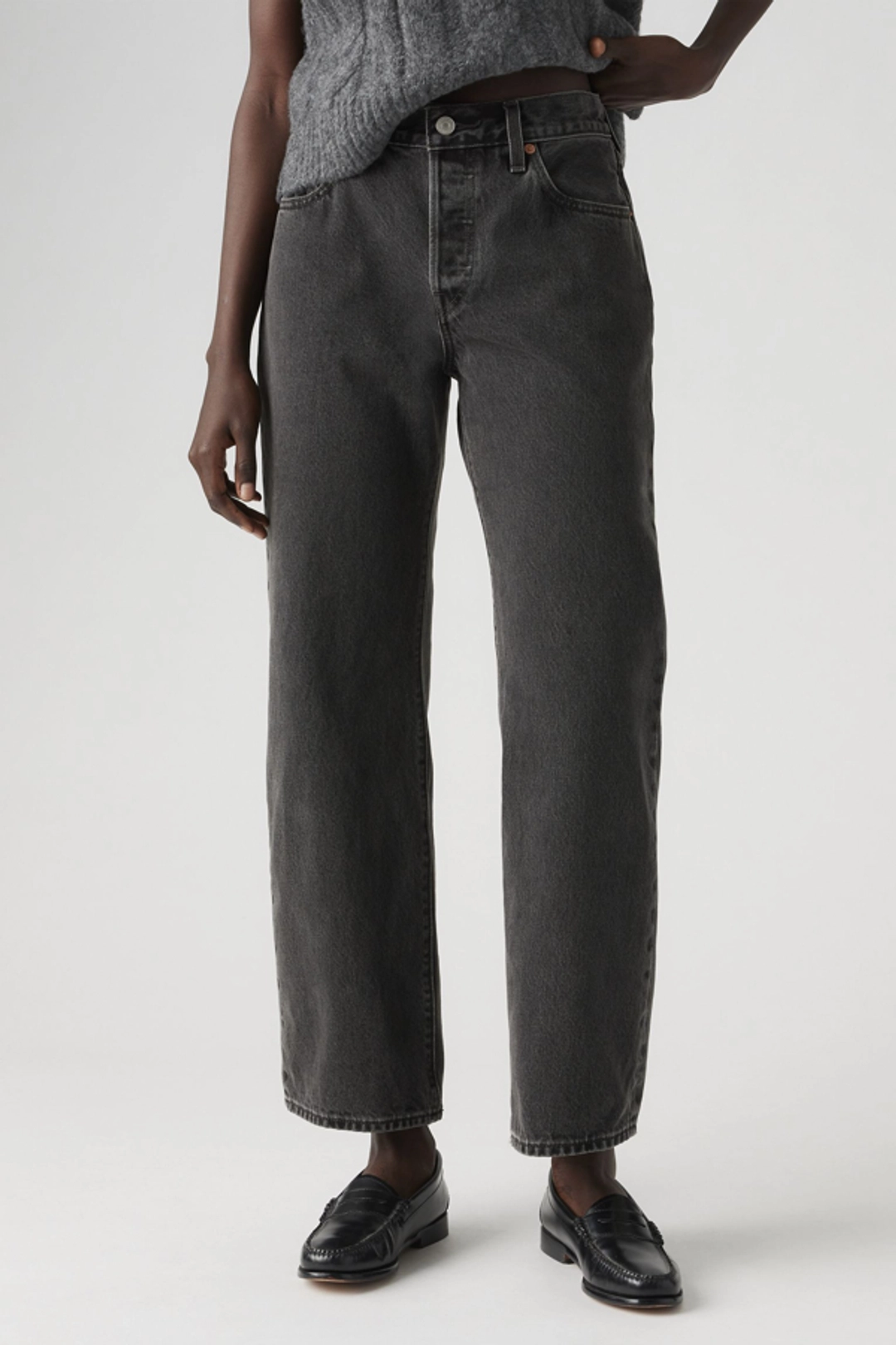Levi's Jean 501 90 Cheville - Femme - Noir / Smooth Operator - 33X29 - 2
