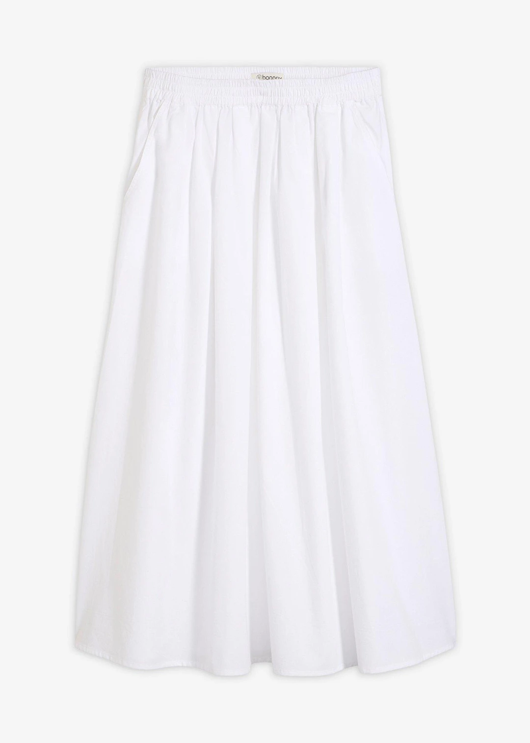 Jupe midi 100% coton