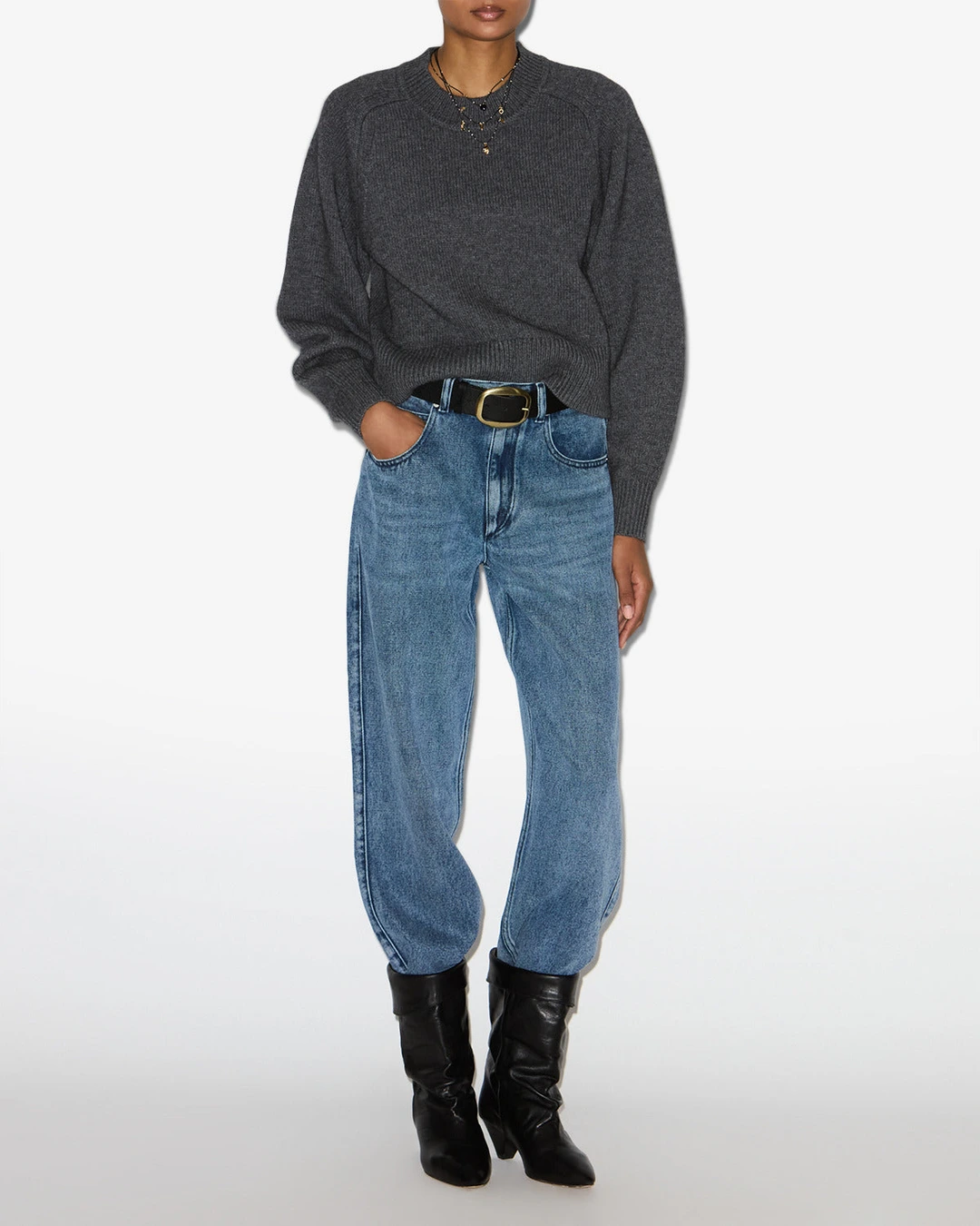 Pull Leandra - Femme - Anthracite - Taille 40 - 4