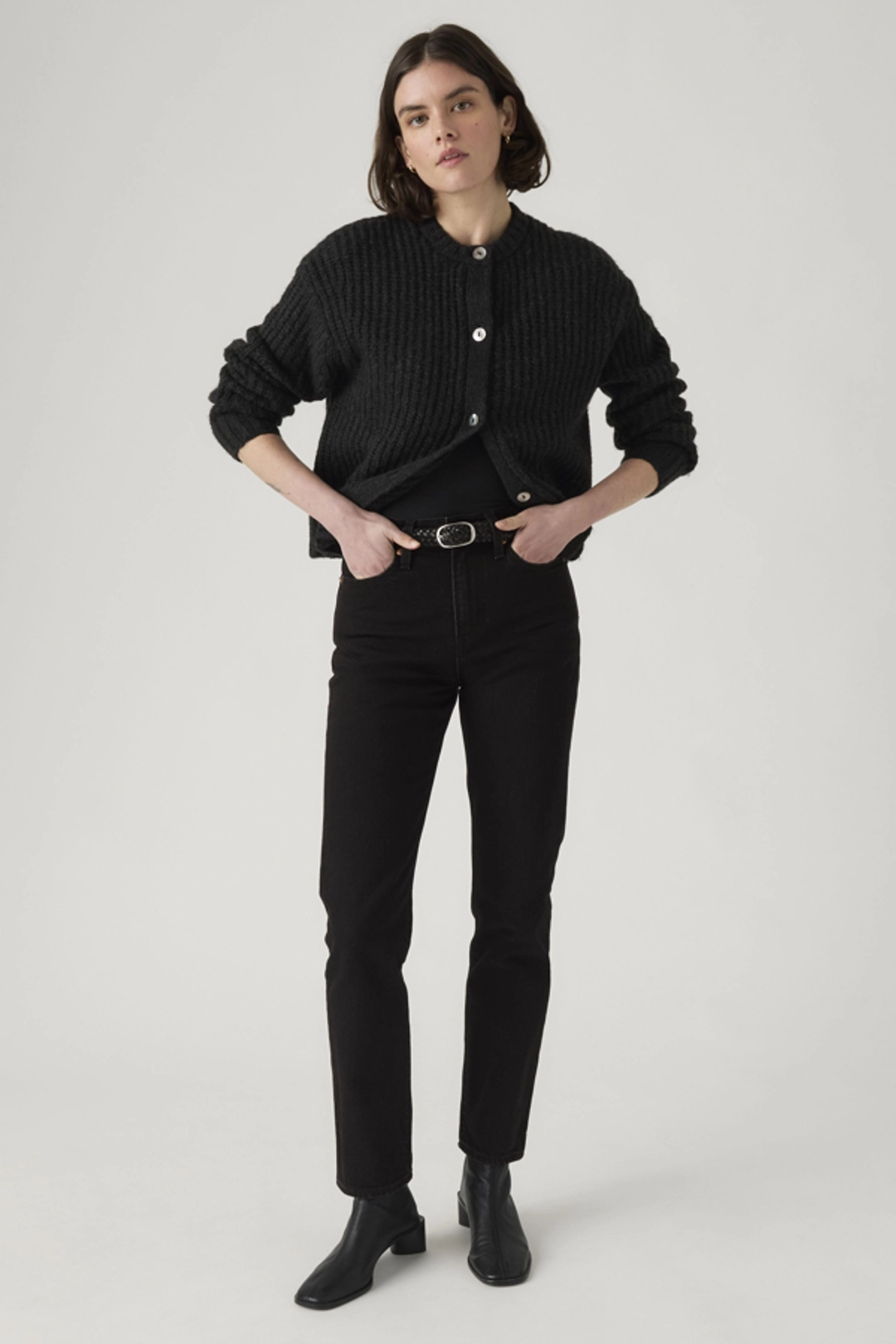 Levi's Jean Slim Wedgie - Femme - Noir / After Hours Night - 34X30