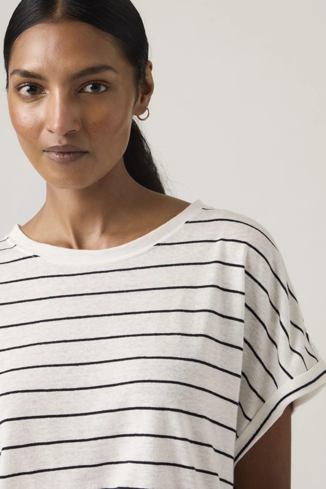 Levi's T Shirt En Lin Manche Dolman Lori - Femme - Noir / Anthracite Night Linen - XS - 2