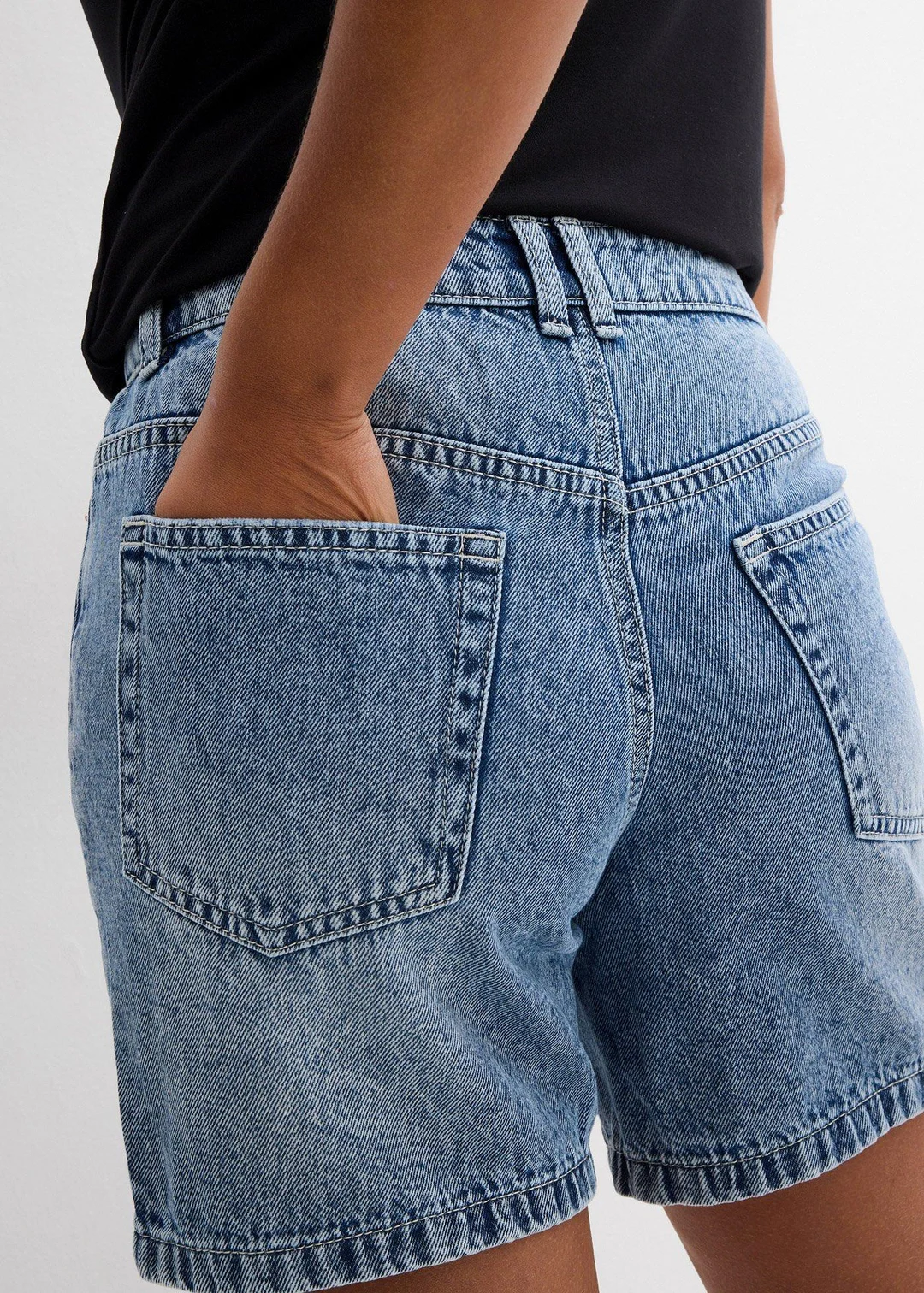 Short en jean, taille mi-haute - 3