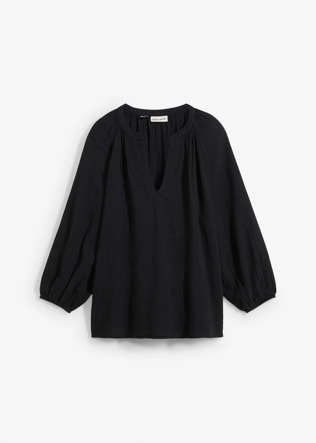Blouse oversize en gaze de coton