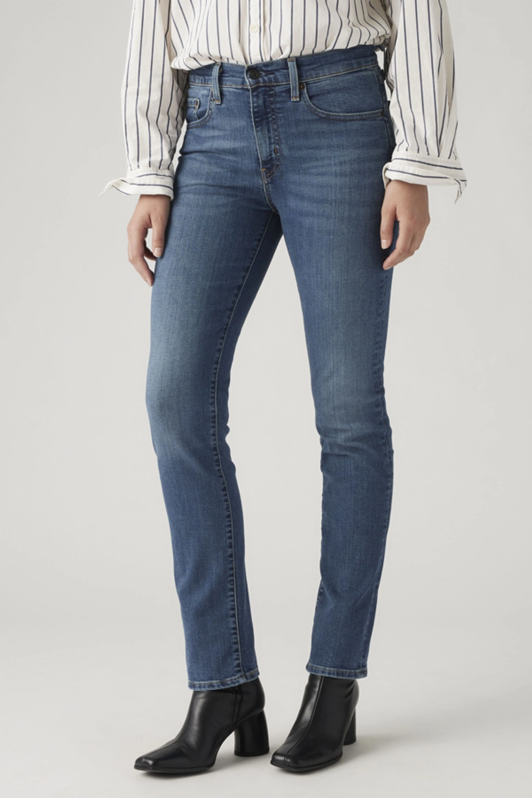 Levi's Jean 724 Taille Haute Droit - Femme - Bleu / Blue Wave Mid - 30X30 - 2