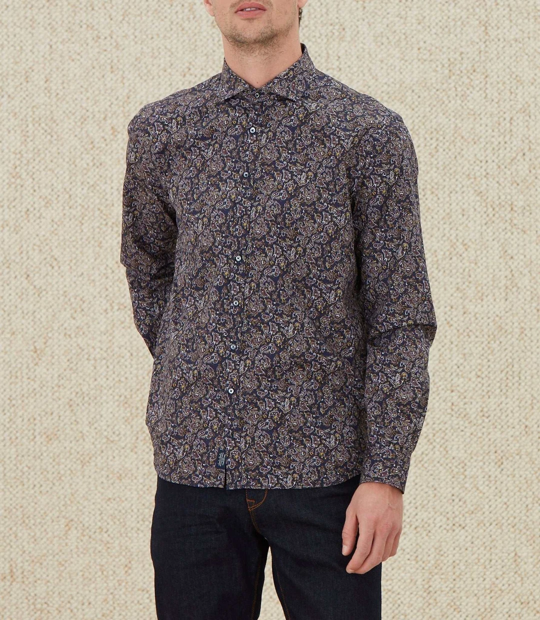 IZAC - Chemise casual marron ''Martin''