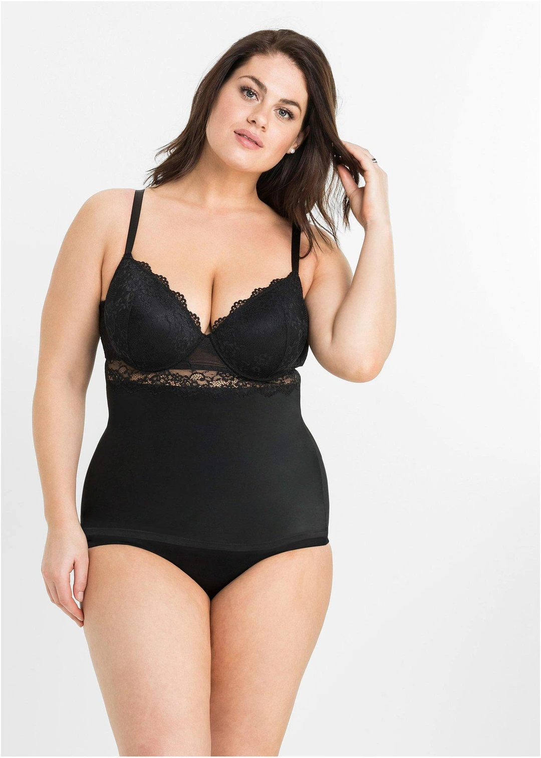 Caraco soutien-gorge en matière microfibre lisse