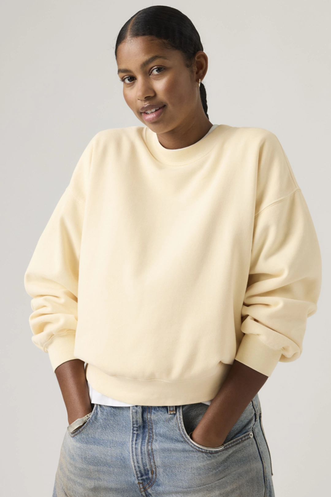 Levi's Sweat Shirt Vintage Boxy - Femme - Vert / Pine Green - M
