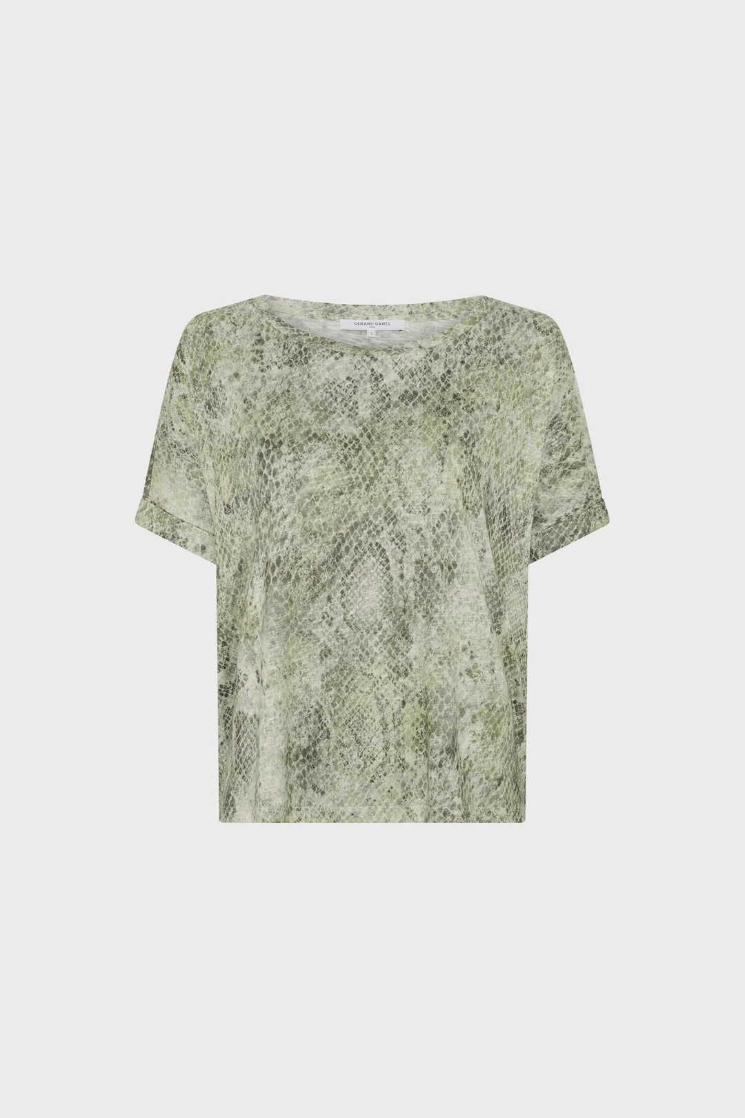 T-shirt oversize imprimé python - MARIEL - Vert Kaki - 6
