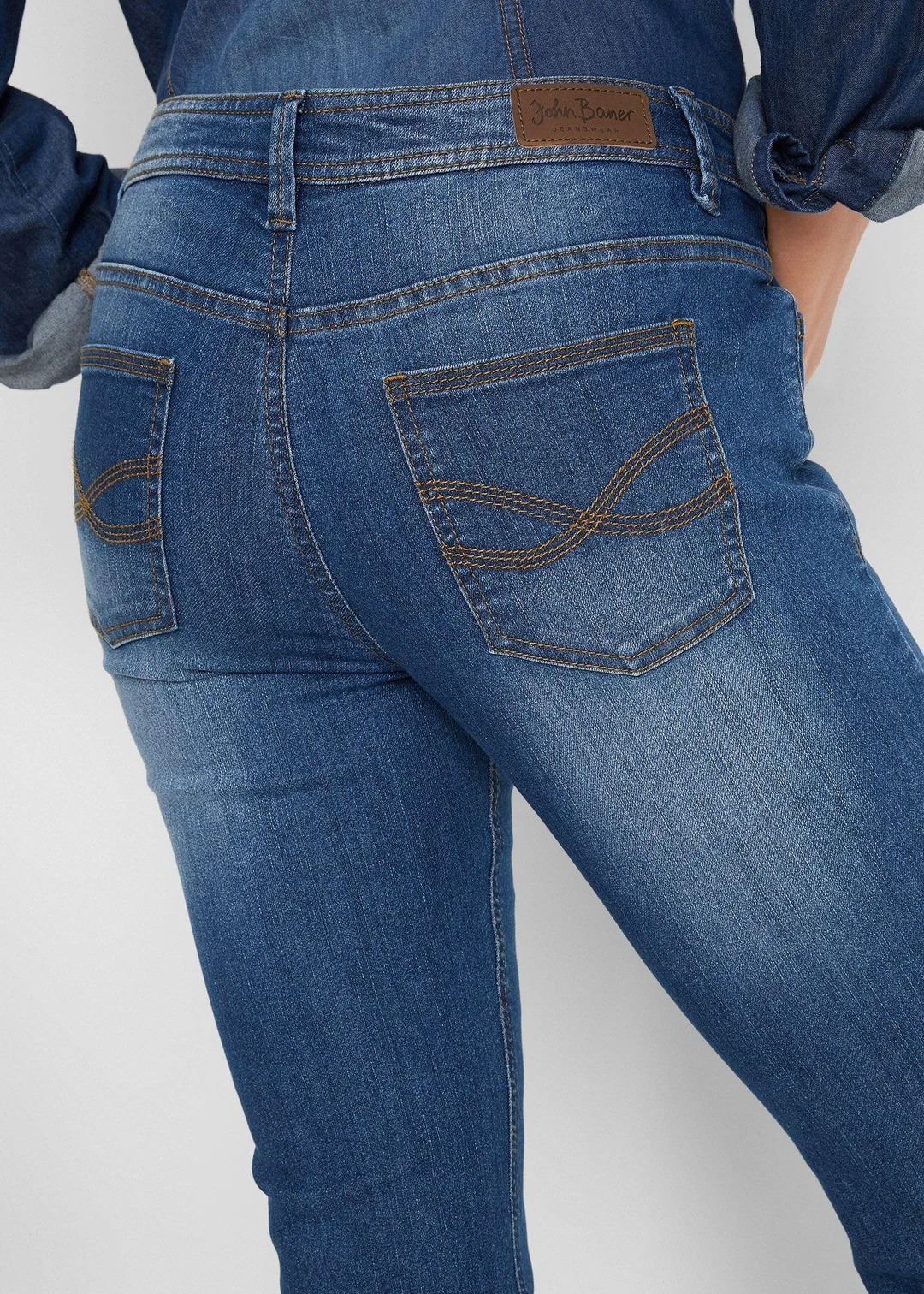 Jean slim taille mi-haute, raccourci - 3