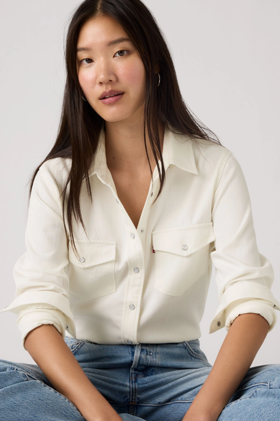 Levi's Chemise Western Iconic - Femme - Vert / Deep Depths Gd - XS