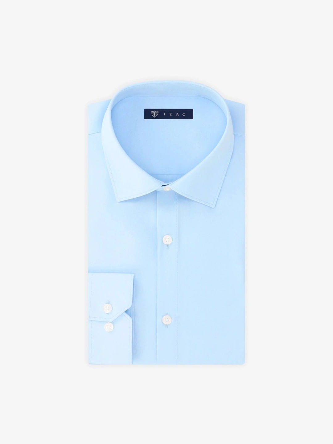 IZAC - Chemise ville en satin ciel