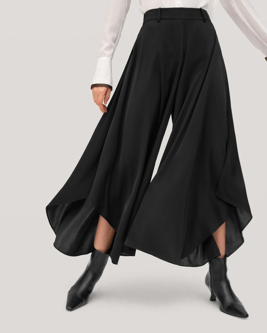 LILYSILK Pantalon En Sois Femme High Waist, Regular Fit Soie Extensible De Qualité Sans Produits Chimiques Nocifs Pantalon Noir 36-39