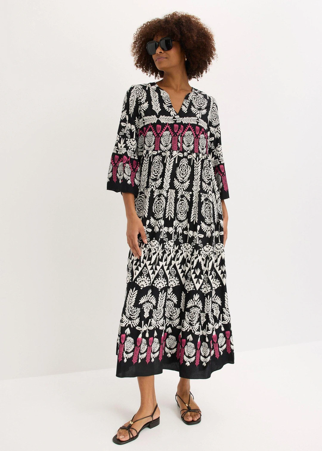 Robe longue en viscose fluide - 2